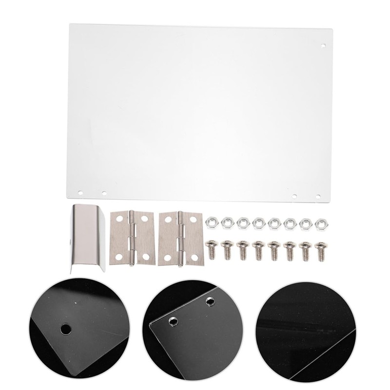 HOLIDYOYO 2pcs Popcorn Machine Door Panel Replacement Clear Protective Panel
