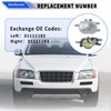 GolAscen 2 PCS Car Fog Light Lamp Driver Side OR