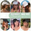 Qlenkay Baseball Cap with Hair 14in Short Hairstyle Straight Bob