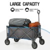 PORTAL Collapsible Wagon Cart, Heavy Duty Foldable Wagons Carts with
