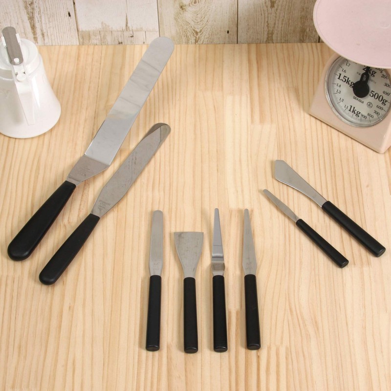 Shimizu Cutlery Mini Spatula, Crank 3.9 inches (100 mm) No.8