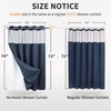 No Hooks Required Dotted Waffle Weave Shower Curtain with Snap