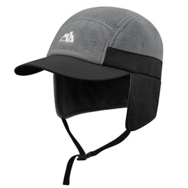 Clakllie Men's Aviator Hat Trapper Hat Windproof Winter Hat with Ear Flaps Baseball Cap Bomber Hat Russian Hat for Skiing, Ice Skating and Other Outdoor Activities, DOTP3-Black