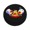 Spare Tire Cover with Marshmallow Campfire Pattern Wheel Protectors Weatherproof