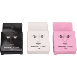 Quick Draw Brow, Kit de Cuerdas de Mapeo de Cejas Premium para Microblading, 15 Metros por Caja Aplicable para Todos los Diseñadores, Logre Cejas Simétricas en 3D, Fácil de Limpiar