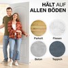 Door Stop for Floor Mounting, Solid Stainless Steel, Diameter 5.4