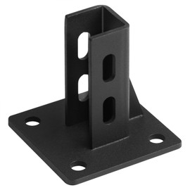 6 Pcs Black Floor Mount Base for 2020 T Slot Aluminum Profile, Floor Flange Anchor Bracket