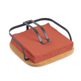 MSV Napkins Holder Coffee Cup Napkins Holder Table Napkins Holder for Table Dining Room Living Room Home Decoration Black Matt Bamboo