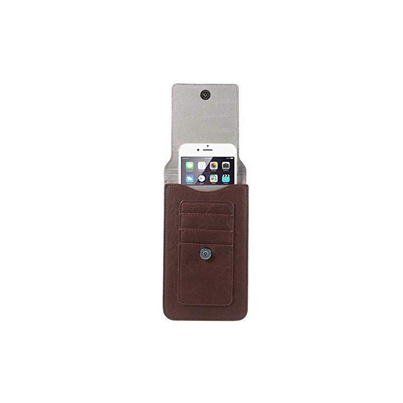 DFV mobile - Belt Case Cover Premium Synthetic Leather Vertical