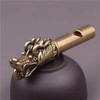 SHIDXIB 3Pcs Creative Handmade Brass Whistle Unique Dragon and Monkey