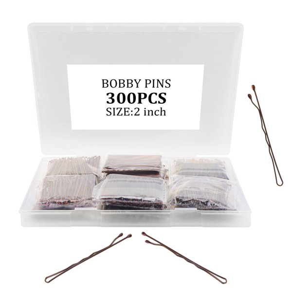 COCIDE 700Pcs Bobby Pins Brown Bobby Pin 2 Inch Premium