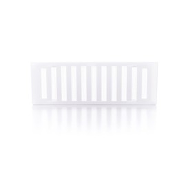 Adjustable Plastic Air Vent Grille with Flyscreen Cover, White, 9" x 3" Open & Close Air Vent Hit & Miss Air Vent Cover Ventilation Cover - 1 Vent