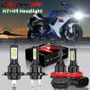 CHUSYYRAY LED H7+H9 Headlight Bulbs Bright for Suzuki GSXR 600