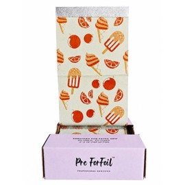 Extra Long Hair Foil 100 Sheets, 5x14 Inch, Ice Cream Design