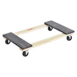 Furniture Dolly 18 X 30 Inches Hardwood With Swivel Casters For Moving Heavy ItemsQuantity: 1