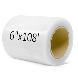 chicarry Greenhouse Repair Tape, 6 mil 6" x 108' Greenhouse Tape, Heavy Duty UV Resistant Clear Greenhouse Sheeting Coverings Film Tape for Seaming and Sealing (6" x 108')