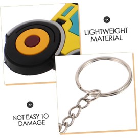 KOMBIUDA 16 Llaveros de Construcción para Niños en Pvc y Metal, Diseño Único de Bulldozer y Excavadora, Ideales para Fiestas de Cumpleaños y Mochilas