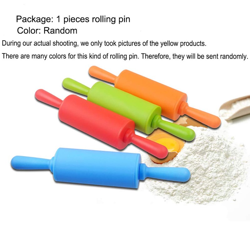 NUOMI Kids Rolling Pin for Baking Playdough 2 Pack Non-Stick