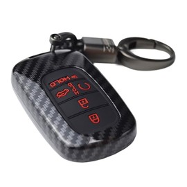 2-Layers Hybrid Combo Carbon Key Fob Cover for Honda Civic Accord CR-V HR-V V Pilot SI EX EX-L Touring 2022 to 2025