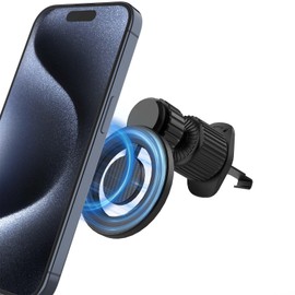 Magnetic Soporte para Celular Automovil, Porta Celular para Auto con Gancho Metálico para Ventilación, Imán Potente para Estabilidad, Compatible con  