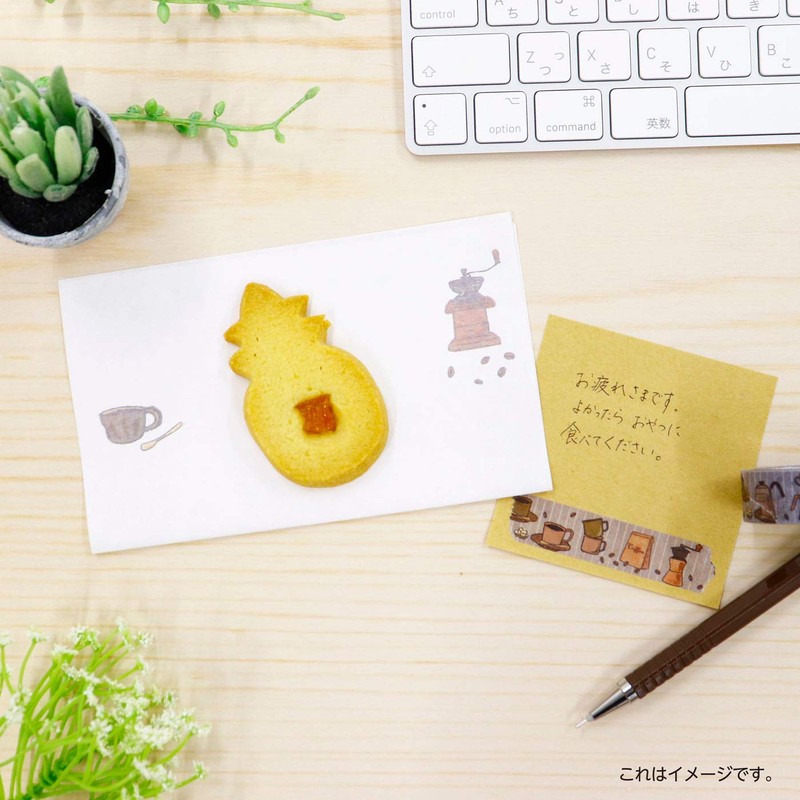 Kamiiso Japanese-made Washi Paper Kaishi Otome Kaishi Paper 3-piece (FruitSyrup・Fork&Spoon・Coffee)