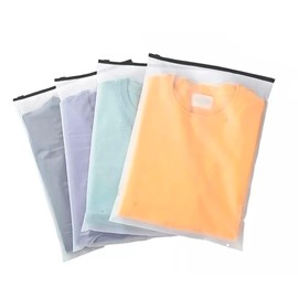 100 Bolsa Esmerilada Ropa Boutique Cremallera Zipper 20x25