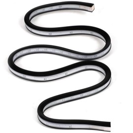 VANANA Flexible Curve Plastic French Curve Ruler Metric Drafting Drawing 60cm 24inch