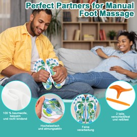 Reflexzonen Socken Set, Fußreflexzonen Socken Akupressur Socken Fußreflexzonenmassage Druckpunkt Socken für Fuß Reflexzonen Massage Reflexology Socks für Damen und Herren Verbesserte Fußgesundheit