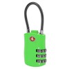 Travelon TSA Accepted Luggage Cable Lock, Neon Green, One Size