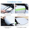 LoyaForba Car Magnetic Windshield Snow Cover, 4 Layers WAaterproof Windproof