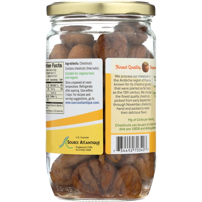 LA FORESTIERE Whole Roasted Chestnuts, 14.8 OZ