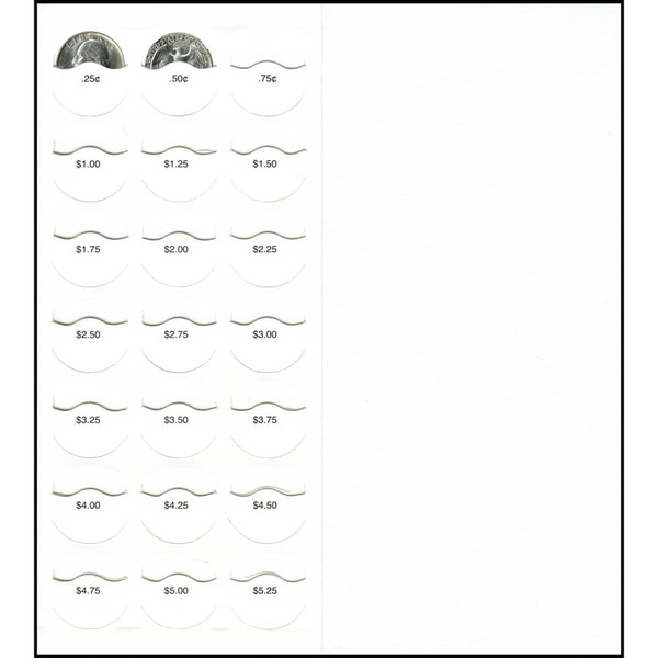 Sterling Gifts Fundraising Coin Folder - 20 Blank Folders, Holds