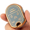 CHATYYD Key Fob Cover for Ford with Keychain,Soft TPU Car