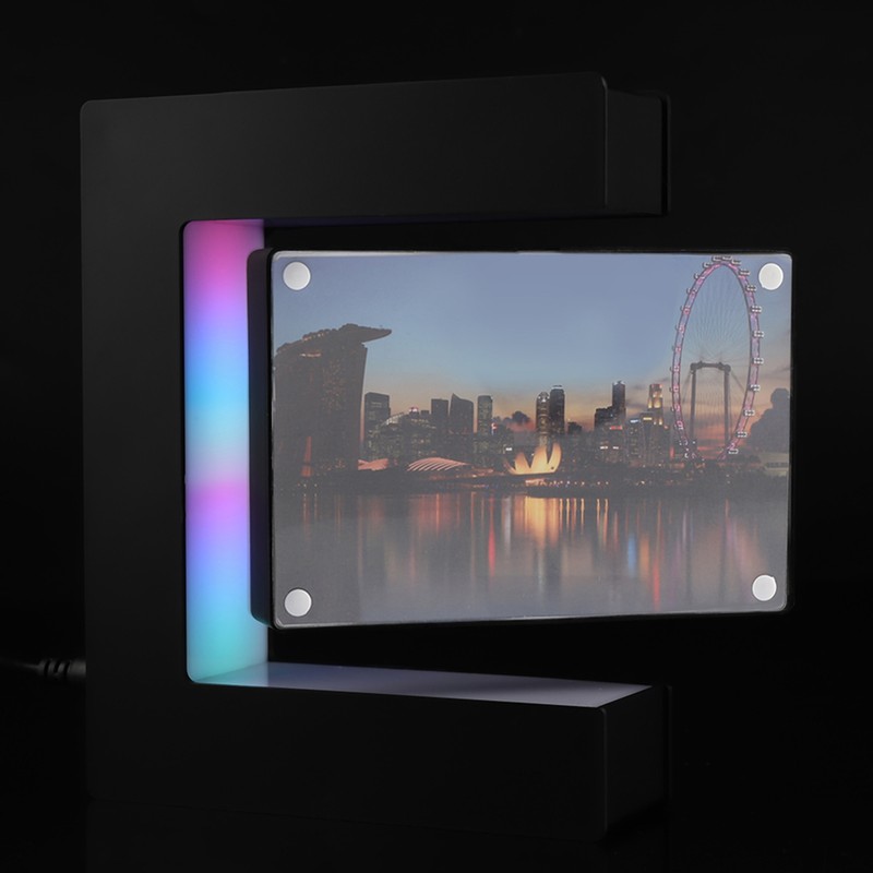 LED Magnetic Levitation Photo Frame Home Office Wedding Decoration