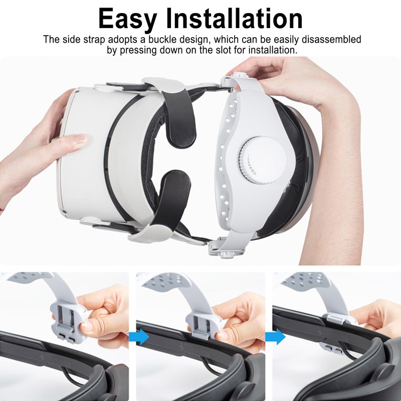 Headband for Meta Quest 3/2/Pro, Comfort VR Headset Elite Band