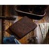 Mens Wallet Real Leather Bifold RFID Blocking High Capacity Card