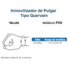 TYNOR Inmovilizador de Pulgar- Gris- Modelo F06 (UNITALLA, ORTOPEDICO)