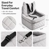 Dog Car Seat Bed for Travel - Removable Washable Quilted