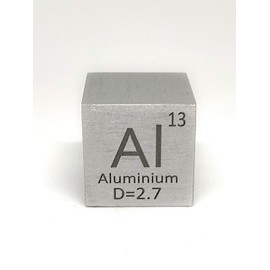 Elemental Specimen Aluminum (25mm Cube, Engraved A, Normal Surface)