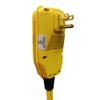 Electriduct GFCI Right Angle Adapter with 2FT Triple Tap Cord