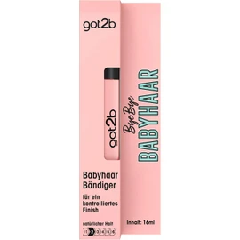 got2b Bye Bye Bye Baby Hair Mascara Brush (16 ml), Baby Hair Fixing Brush Gives a Shiny Finish, Feather-Light and Non-Greasy, Also for on the Go