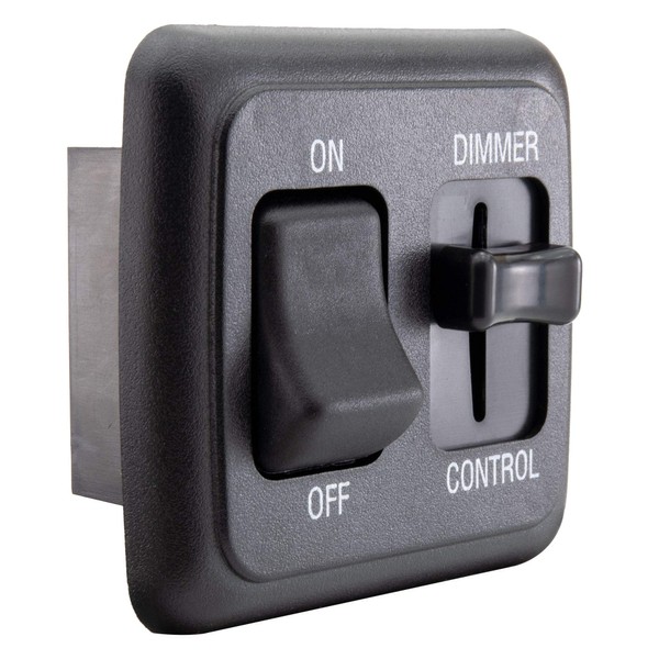 RecPro RV Dimmer Switch | 12V DC | High Side Dimmer Light Switch | Compatible with LED Lights (Black)