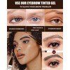 2Pcs Peel Off Eyebrow Tinting Gel Kit,Brown Waterproof Tinted Brow