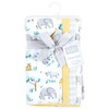 Hudson Baby Unisex Baby Cotton Flannel Burp Cloths 4-Pack, Safari