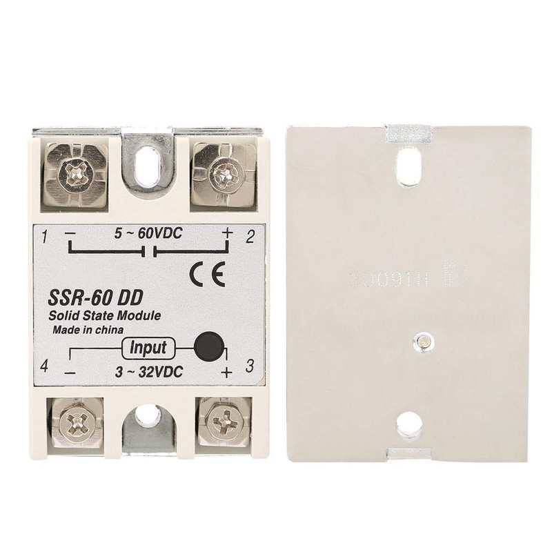 Solid State Relay, SSR-60DD Solid State Relay Module, 60A 3-32VDC