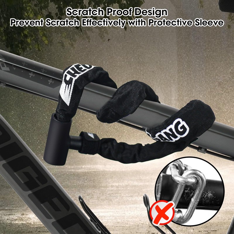 E Scooter Lock, CHEDADANG Bicycle Lock High Security Level Chain