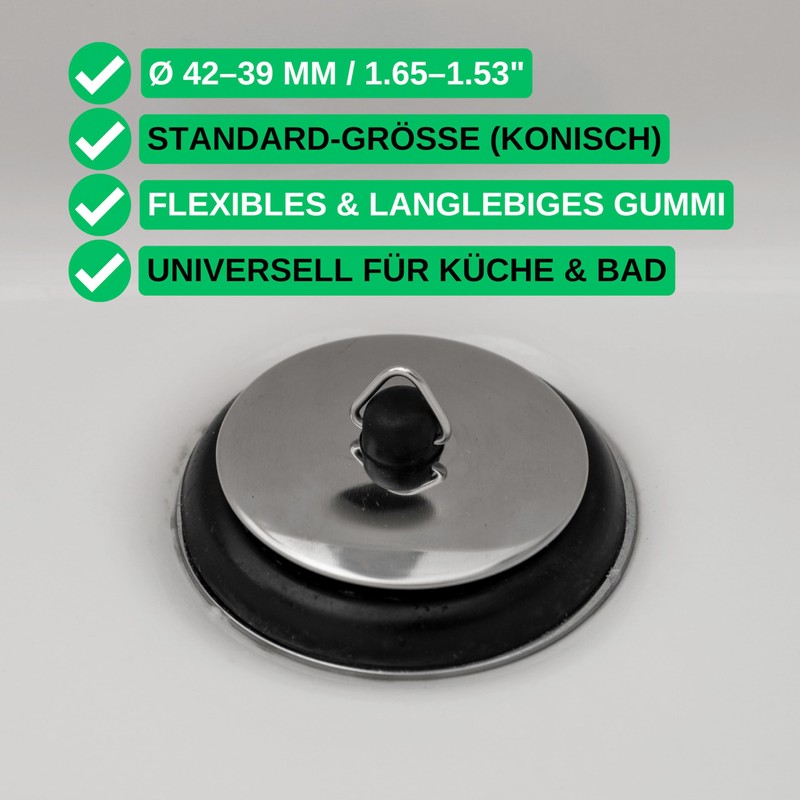 Universal Plugs, Pack of 2, Diameter 42 to 39 mm