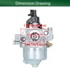 Autoparts Carburetor Replacement for 20370 149cc 6.75 Engine Replacement for