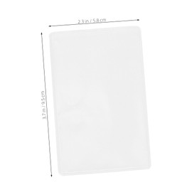 DOITOOL 5pcs Clear Card Holder Sleeves Transparent Id Badge Protectors for Credit Cards and High Clarity Compact Lightweight Design