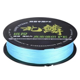 M METERXITY Braided Fishing Line, 164 Yards 0.28mm Dia Abrasion Resistant Colored Fishing Line for Saltwater/Freshwater/Ice Fishing, 8 Strand Super Strong Zero Stretch [Blue]